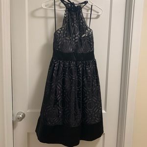 Flip Black Halter Cocktail Dress